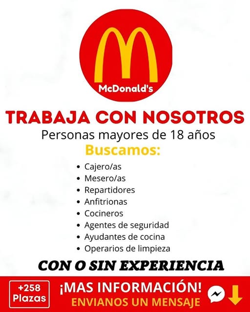 McDonald’s busca personal: Vacantes y requisitos 2025